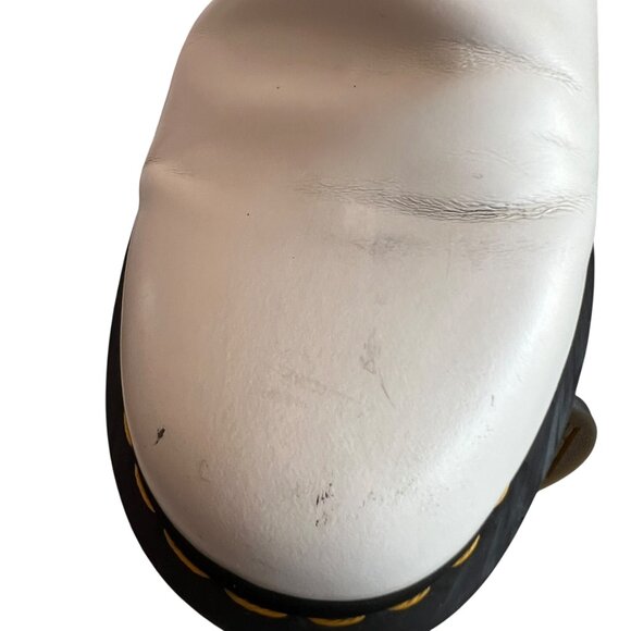 Dr Martens 2976 YS chelsea boots smooth white leather mens 10 womens 11 docs - Picture 9 of 13